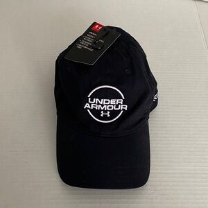 Under Armour Navy Blue Cap with White Logo
